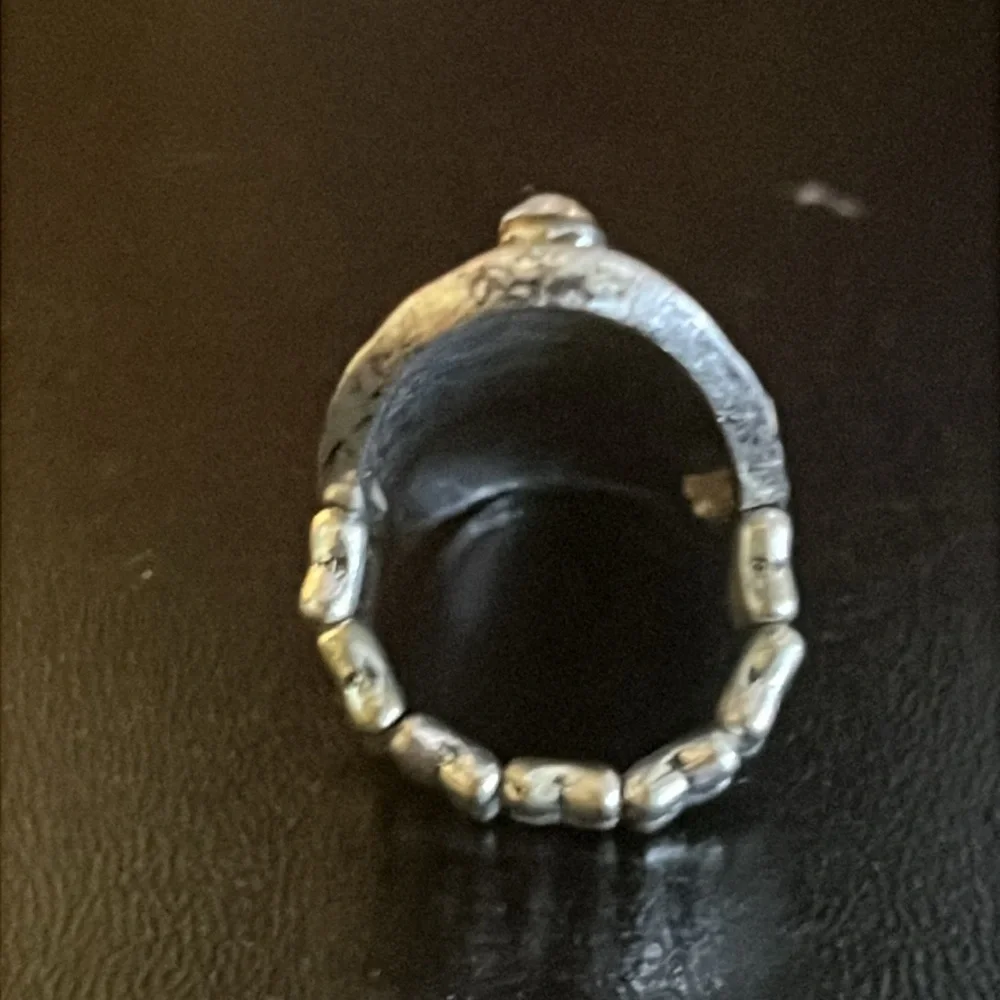 Silver Rhinestone Cross Ring - Picture 5 of 12